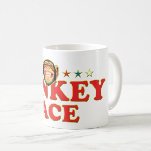 Flippiges Affe-Gesicht Kaffeetasse (VorderseiteRechts)