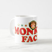 Flippiges Affe-Gesicht Kaffeetasse (Vorderseite Links)