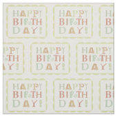 Flippiges alles Gute zum Geburtstaggewebe Stoff (Muster)