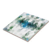 Flippiges blaues Würfel-Grafikdesign Fliese (Seite)