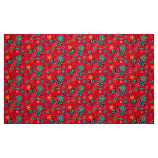 Flippiges Blumenmuster Stoff (Fat Quarter (45,7 x 55,9 cm))