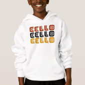 Flippiges Cello-Trio-Geschenk Hoodie (Vorderseite)