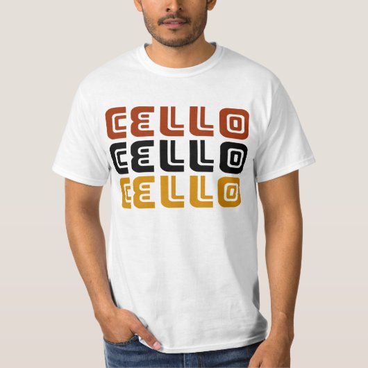 Flippiges Cello-Trio-Geschenk T-Shirt (Vorderseite)
