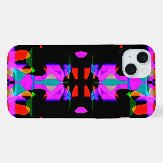 Flippiges cooles buntes Top Design für iPhone Hülle (Rückseite (Horizontal))