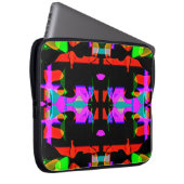 Flippiges cooles buntes Top Design für Laptopschutzhülle (Vorne Rechts)