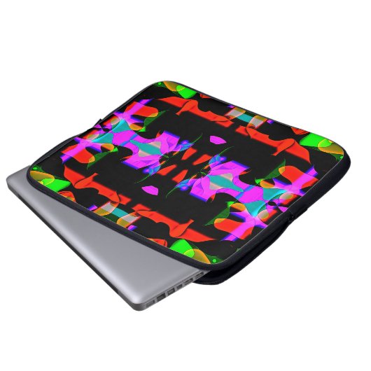 Flippiges cooles buntes Top Design für Laptopschutzhülle (Vorne Knopf)