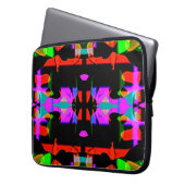 Flippiges cooles buntes Top Design für Laptopschutzhülle (Vorderseite Links)
