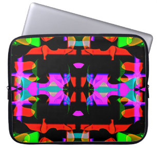 Flippiges cooles buntes Top Design für Laptopschutzhülle