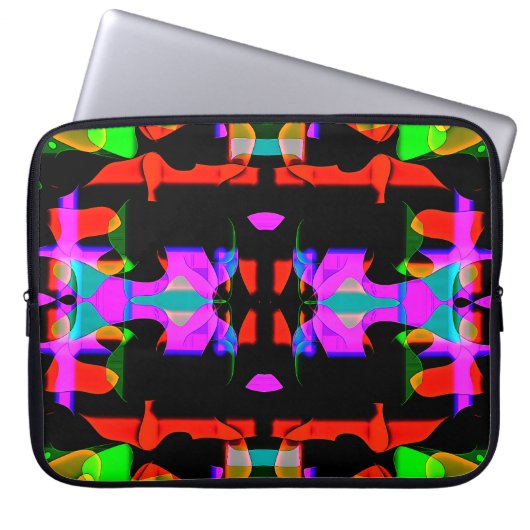 Flippiges cooles buntes Top Design für Laptopschutzhülle (Vorderseite)