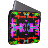 Flippiges cooles buntes Top Design für Laptopschutzhülle (Vorne Rechts)