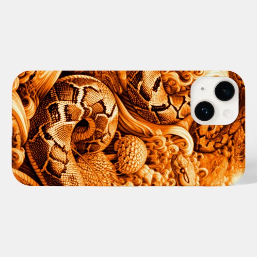 Flippiges cooles Snake Top Design für Case-Mate iPhone Hülle (Rückseite (Horizontal))