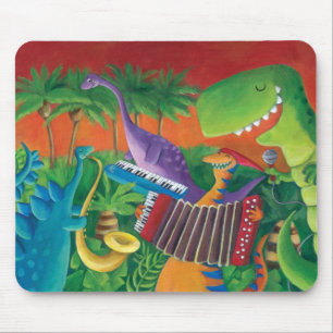Flippiges Dinosaurier-Band Mousepad