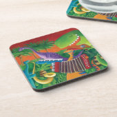 Flippiges Dinosaurier-Band Untersetzer (Linke Seite)