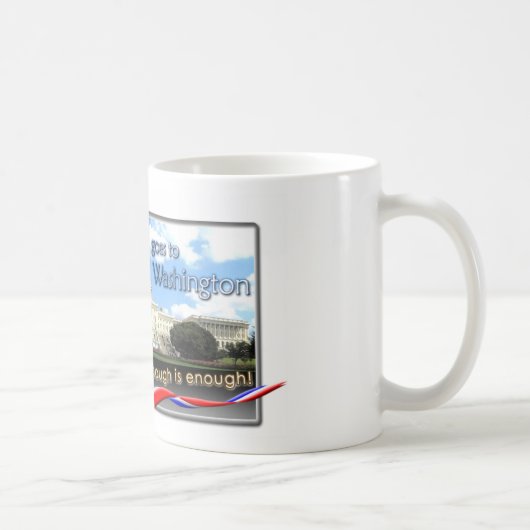 Flippiges Fraulien geht nach Washington Kaffeetasse (Rechts)