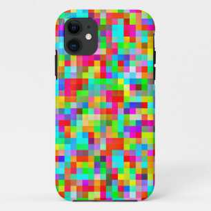 Flippiges helles buntes Pixel-Mosaik Case-Mate iPhone Hülle