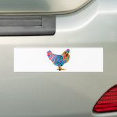 Flippiges helles Huhn Autoaufkleber (Auf Auto)