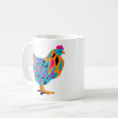 Flippiges helles Huhn Kaffeetasse (Vorderseite Links)