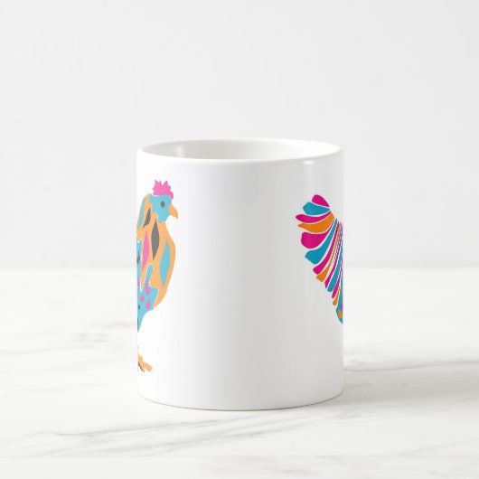 Flippiges helles Huhn Kaffeetasse (Mittel)