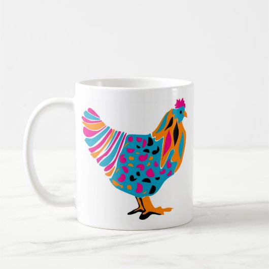 Flippiges helles Huhn Kaffeetasse (Links)