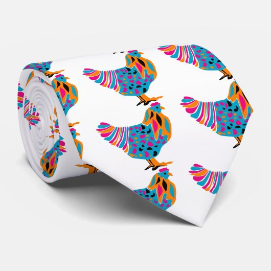 Flippiges helles Huhn Krawatte (Gerollt)