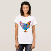Flippiges helles Huhn T-Shirt (Vorne ganz)