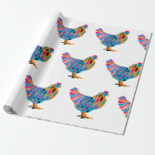 Flippiges Huhn-Packpapier Geschenkpapier (Ungerollt)