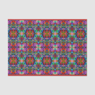 Flippiges Kaleidoskop-Muster Seidenpapier