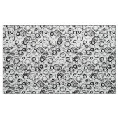 Flippiges Kreis-Gewebe in Schwarzweiss Stoff (Yard (91,4 cm))