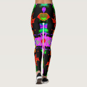 Flippiges Muster Farbig Leggings (Rückseite)