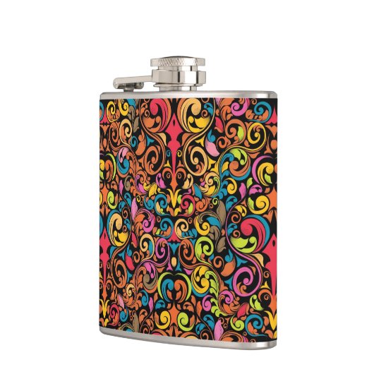 Flippiges Muster Flachmann (Links)