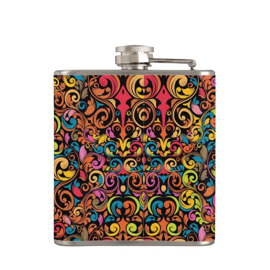 Flippiges Muster Flachmann (Rückseite)