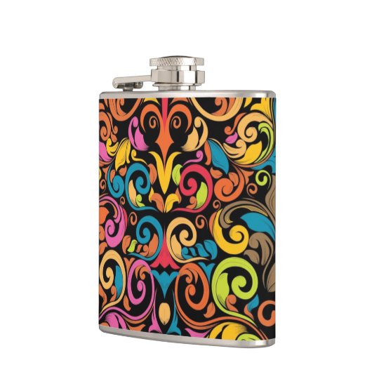 Flippiges Muster Flachmann (Links)