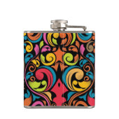 Flippiges Muster Flachmann (Rückseite)