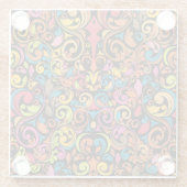 Flippiges Muster Glasuntersetzer (Rückseite)