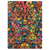 Flippiges Muster Klemmbrett (Rückseite)