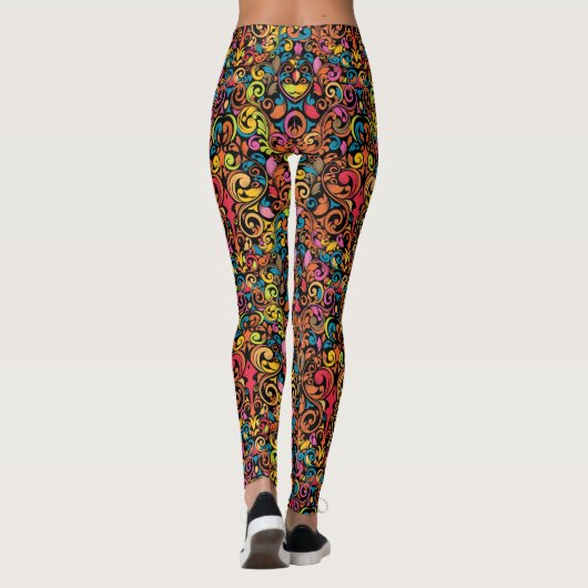 Flippiges Muster Leggings (Rückseite)
