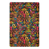 Flippiges Muster Mini Klemmbrett (Rückseite)