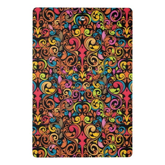 Flippiges Muster Mini Klemmbrett (Rückseite)