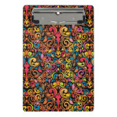 Flippiges Muster Mini Klemmbrett (Vorderseite)