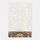 Flippiges Muster Post-it Klebezettel (Vorderseite)