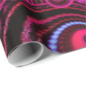 Flippiges Rosa-und Türkis-Strudel-Muster Geschenkpapier (Rolleneckpunkt)