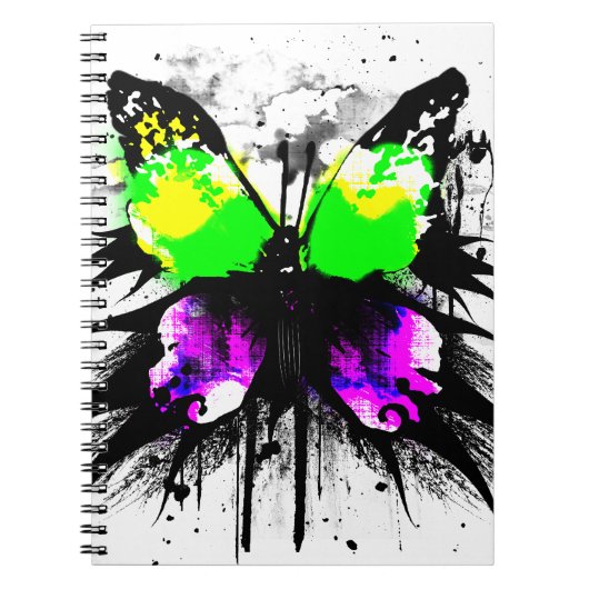 Flippiges Schmetterlings-Notizbuch Notizblock (Vorderseite)