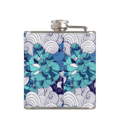 Flippiges Seashell-Muster Flachmann (Rückseite)