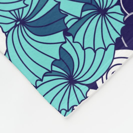 Flippiges Seashell-Muster Fleecedecke (Ecke)