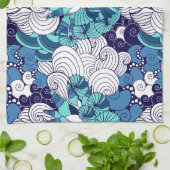 Flippiges Seashell-Muster Handtuch (Gefaltet)