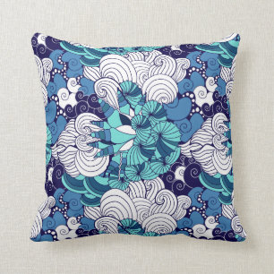 Flippiges Seashell-Muster Kissen