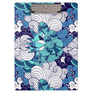 Flippiges Seashell-Muster Klemmbrett