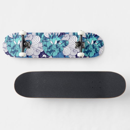 Flippiges Seashell-Muster Skateboard (Horizontal)