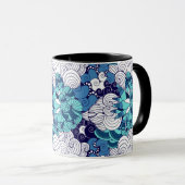 Flippiges Seashell-Muster Tasse (VorderseiteRechts)