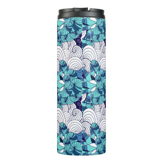 Flippiges Seashell-Muster Thermosbecher (Rückseite)